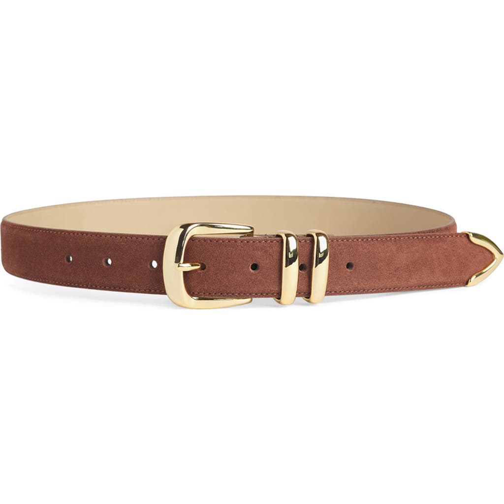 Favorite Daughter The Jordan Suede Belt in Light Brown at Nordstrom, Size Medium