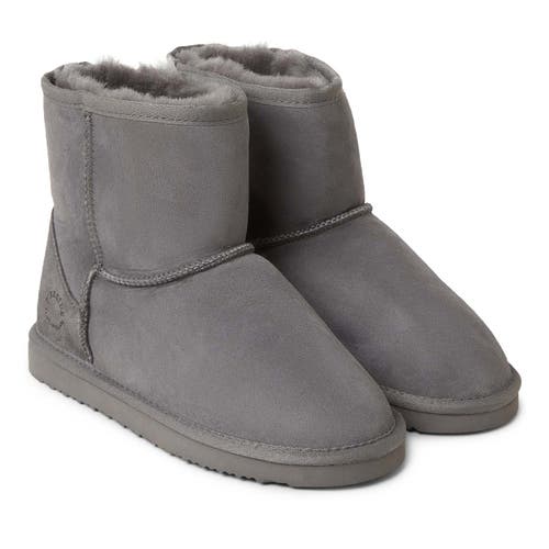 Dearfoams Fireside By  Rosebery Genuine Shearling Boot In Gray