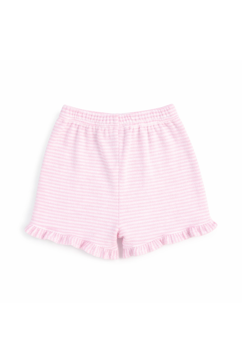 Stripe Terry Shorts, Alternate, color, Pink/White