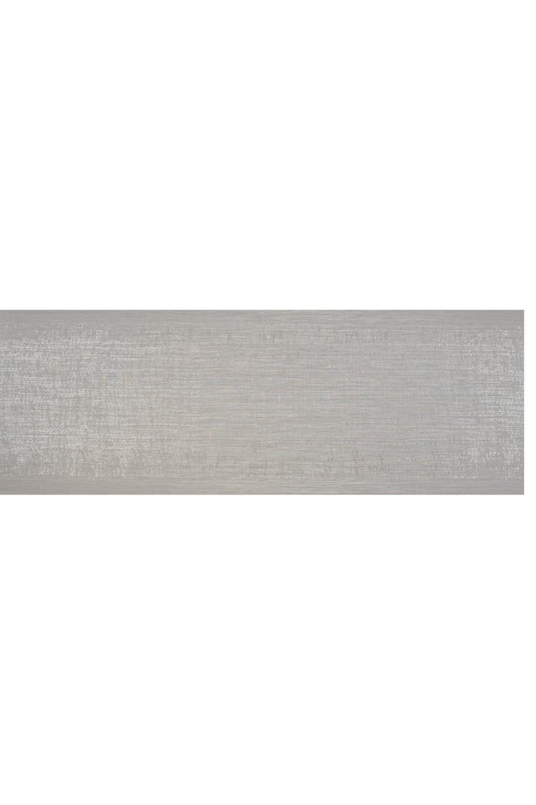 Space-Dyed Gray PVC Table Runner, Alternate, color, Gray