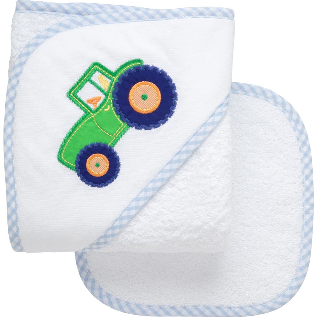 3 Marthas Classic Adventures Applique Hooded Towel & Washcloth Set