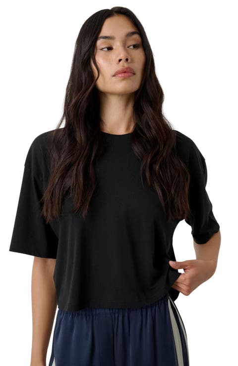 Organic Pima Cropped Easy Tee
