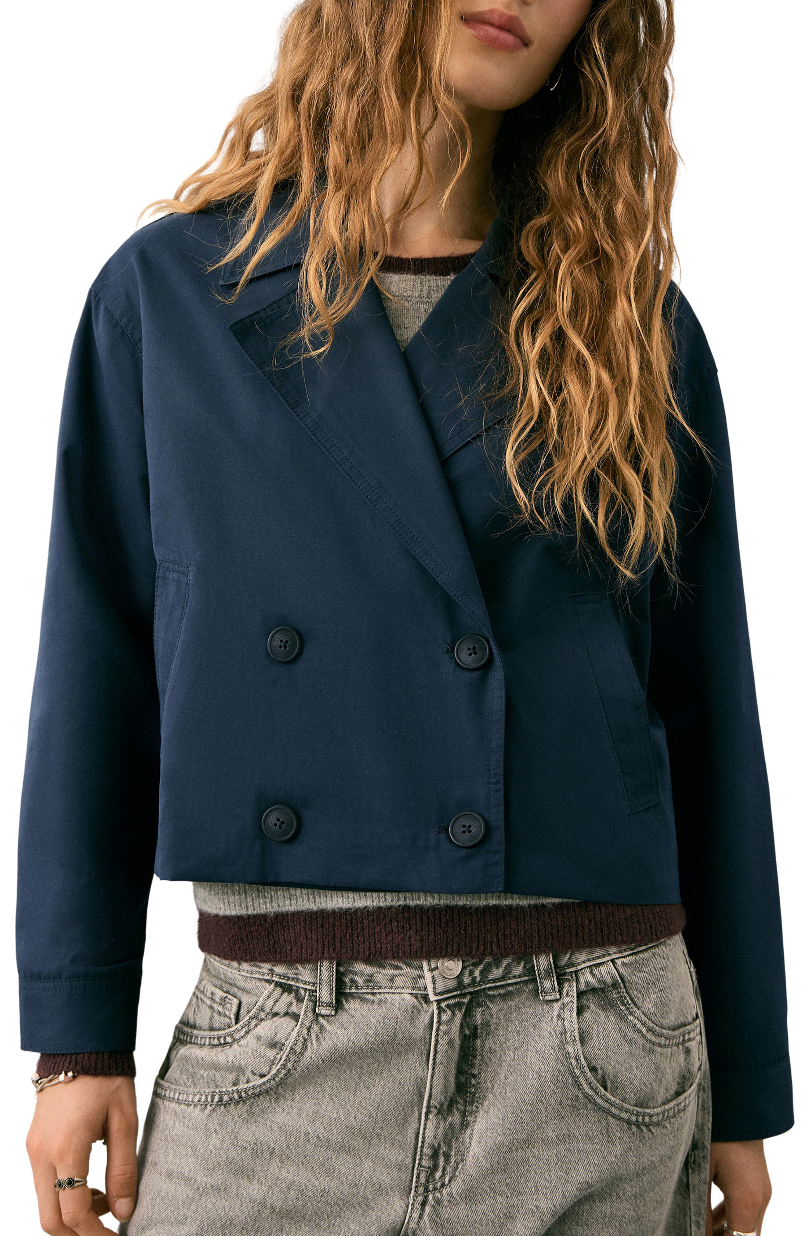 Double Breasted Crop Jacket