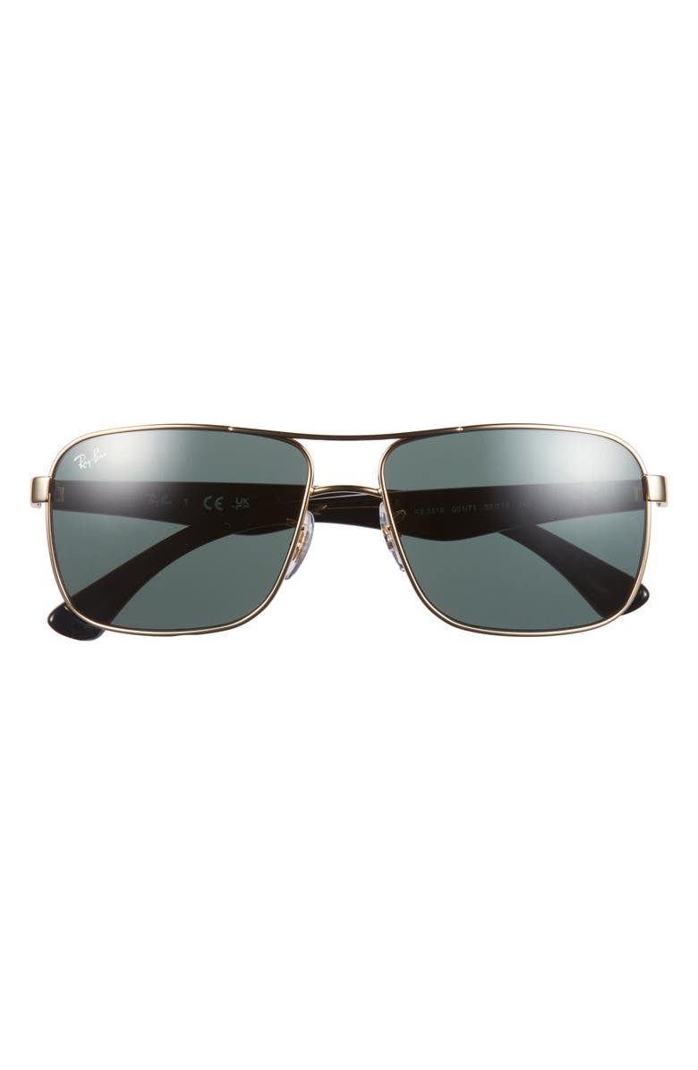 Ray-Ban 59mm Square Sunglasses, Main, color, Arista