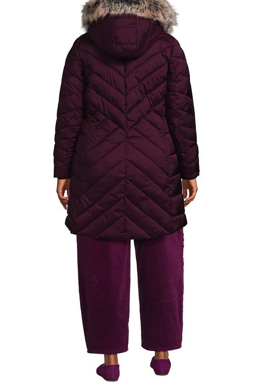 Lands' End Plus Size Featherfree Cozy Fleece Lined Winter Coat