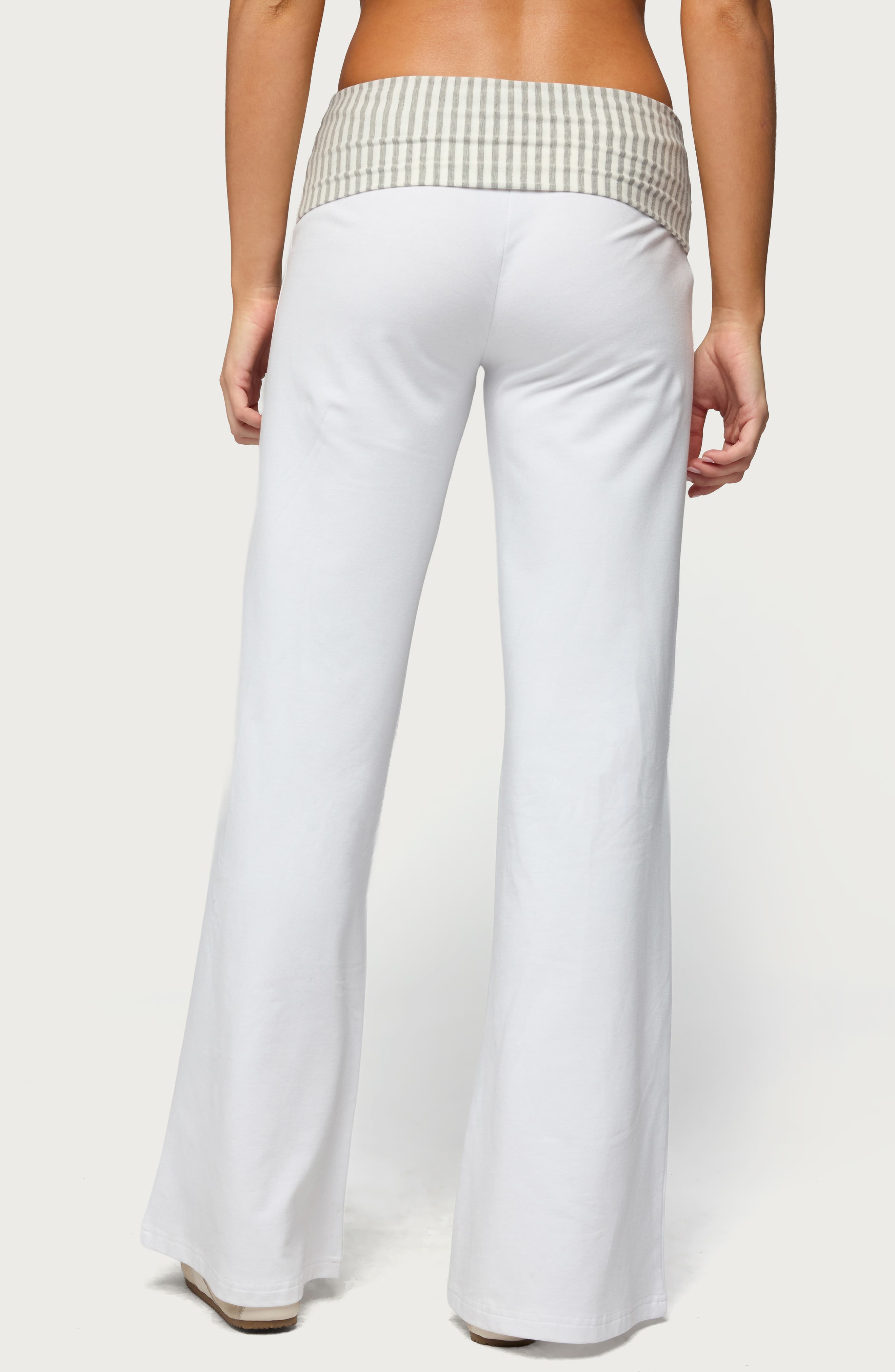 Meshey Striped Foldover Pants - image 2