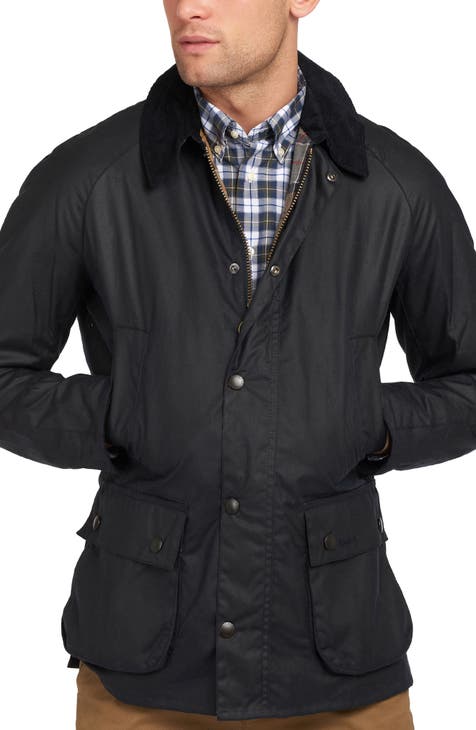 Black barbour jacket men on sale