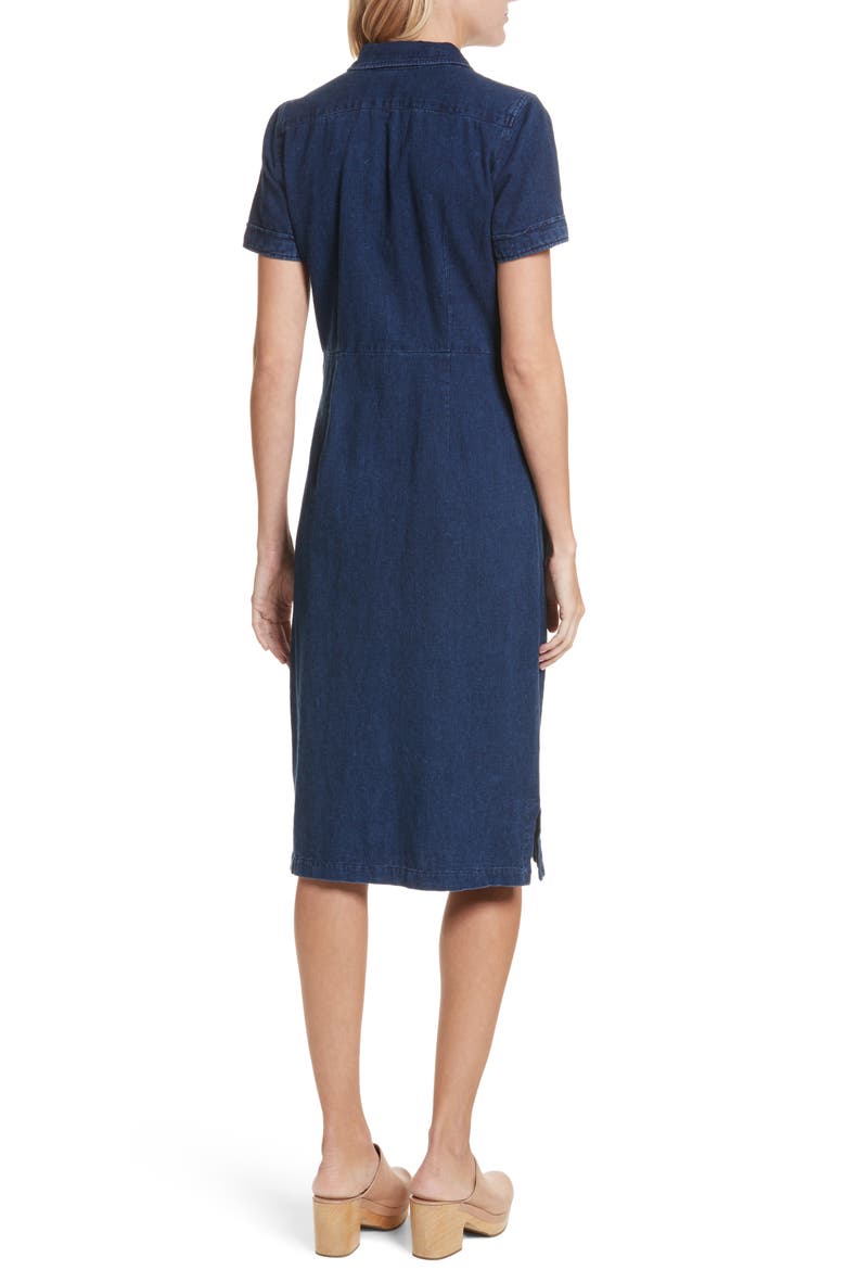 Extend Denim Dress, Alternate, color, DARK INDIGO