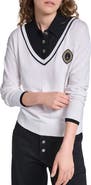 KARL LAGERFELD PARIS Eiffel Tower Twofer Sweater