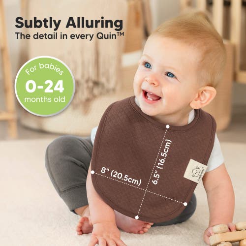 Keababies 8-pack Quin Drool Bibs In Driftwood