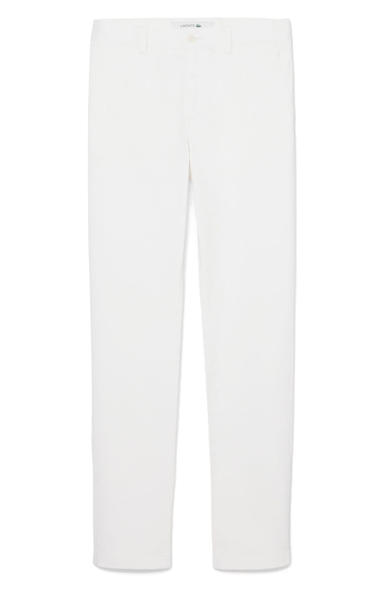 Flat Front Cotton Stretch Twill Chinos