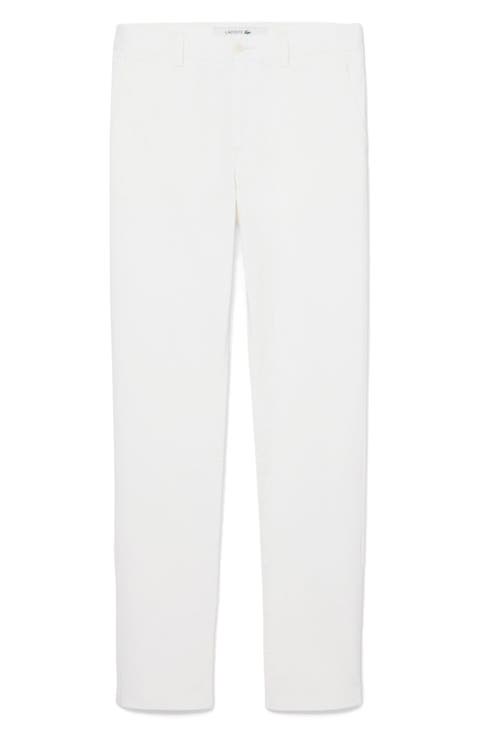 Flat Front Cotton Stretch Twill Chinos