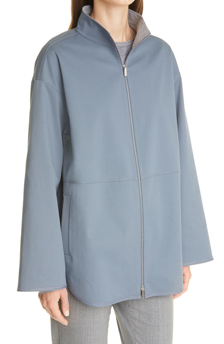 Lafayette 148 New York Ansel Stretch Cotton Jacket, Alternate, color,