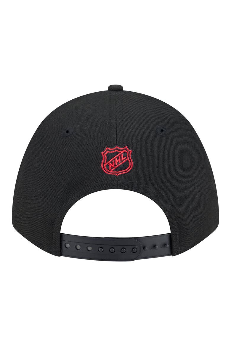 Men's New Era  Black Buffalo Sabres COOLERA 9FORTY M-Crown Adjustable Hat, Alternate, color, Black