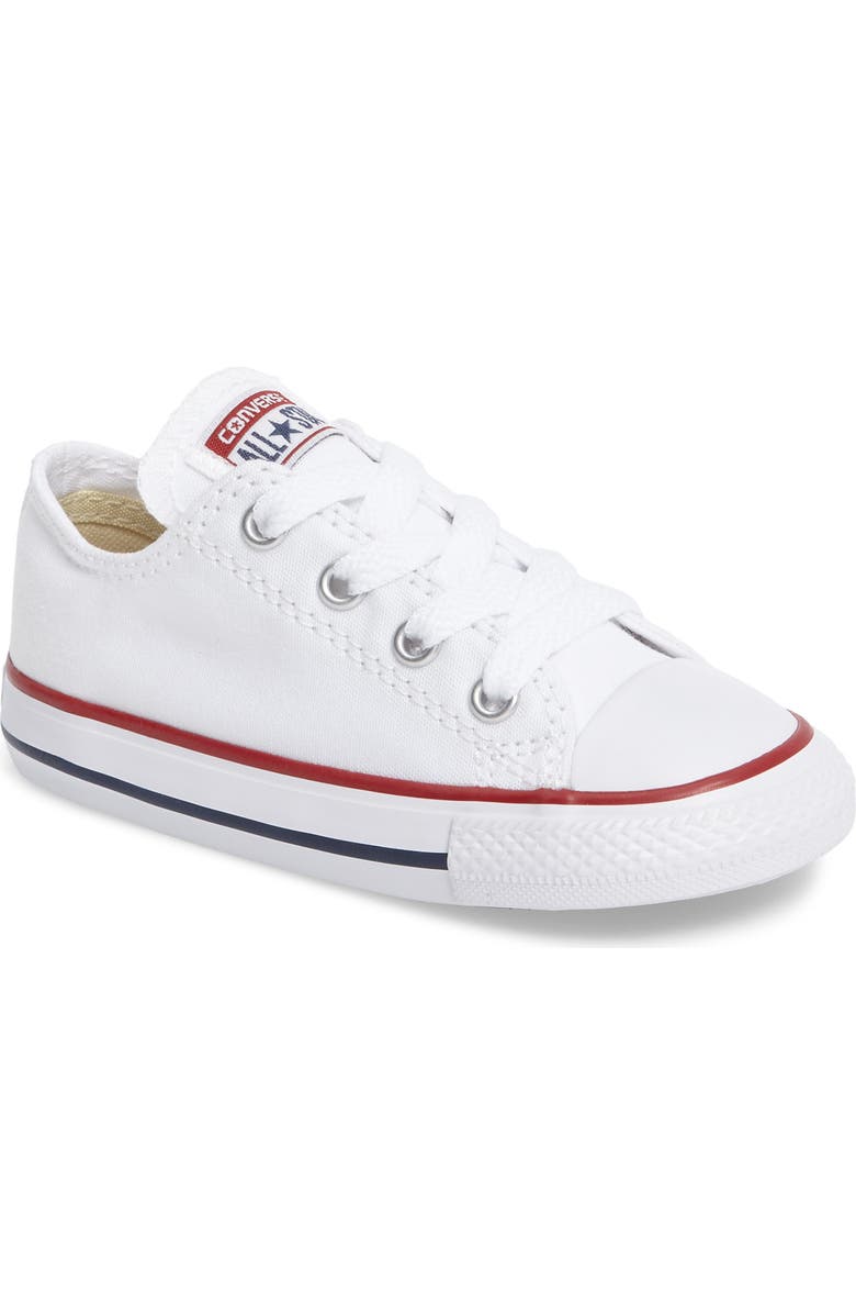 Converse Chuck Taylor<sup>®</sup> Low Top Sneaker, Main, color, White