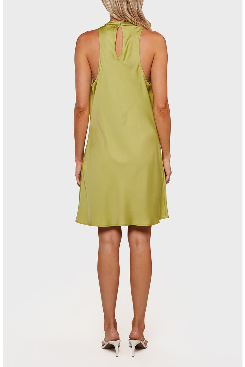 Cowl Neck Minidress, Alternate, color, LIME