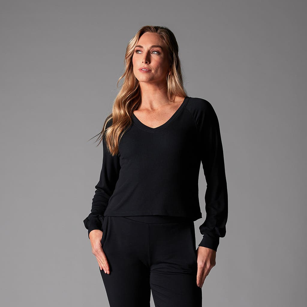 Tavi Rib Long Sleeve In Black