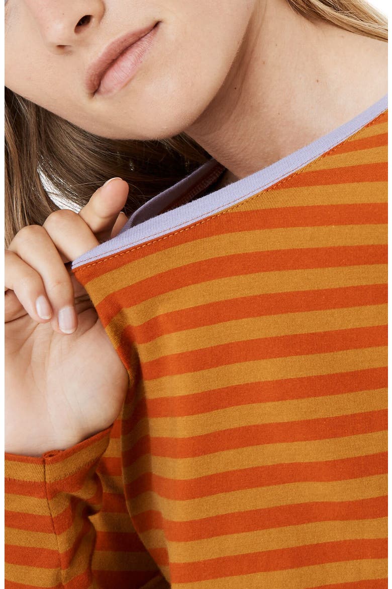 Northside Long Sleeve Vintage Tee in Driggs Stripe, Alternate, color, MAPLE GLOW WATERLOO STRIPE
