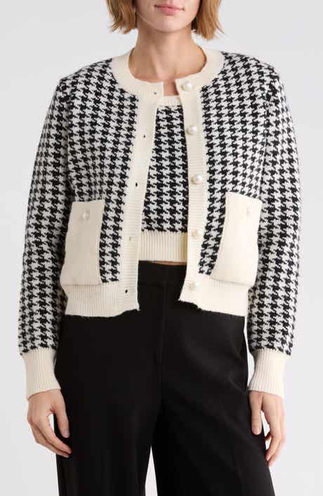 Houndstooth Cardigan Set