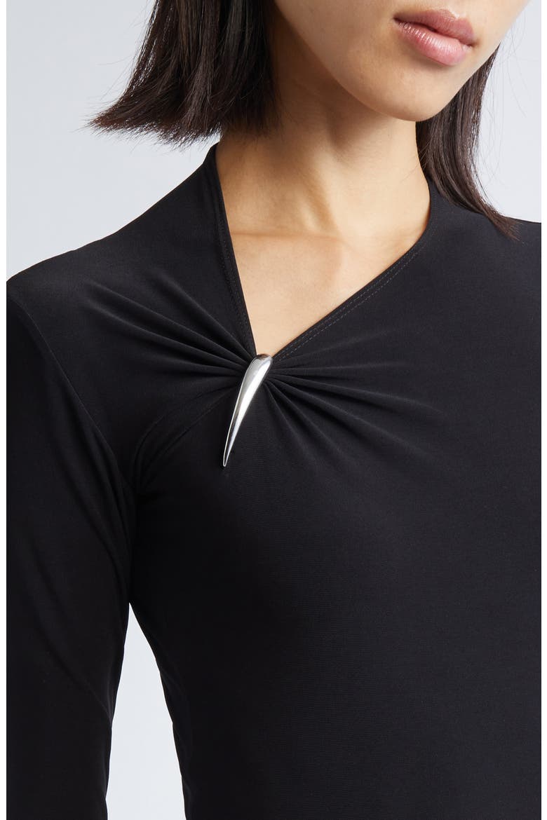 Claw Long Sleeve Jersey Top, Alternate, color, BLACK