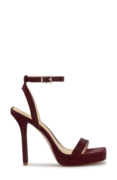 Jessica Simpson Adonia Ankle Strap Platform Sandal In Red
