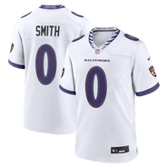 Nike Men's Nike Roquan Smith White Baltimore Ravens Game Jersey