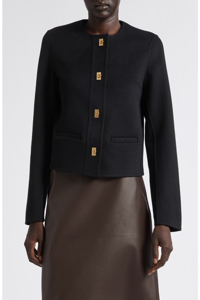 Wool & Cashmere Jacket, Main, color, NERO
