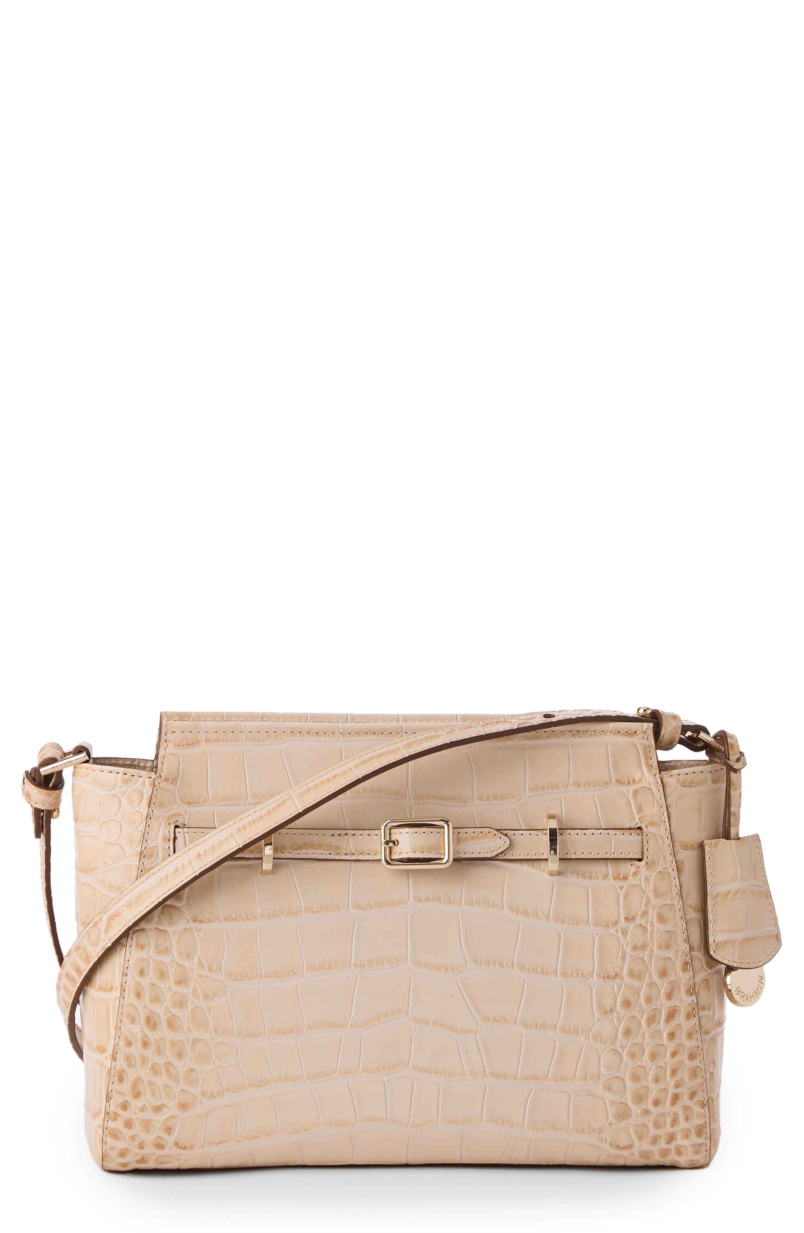 Brahmin Hillary Embossed Leather Crossbody Bag, Main, color, 