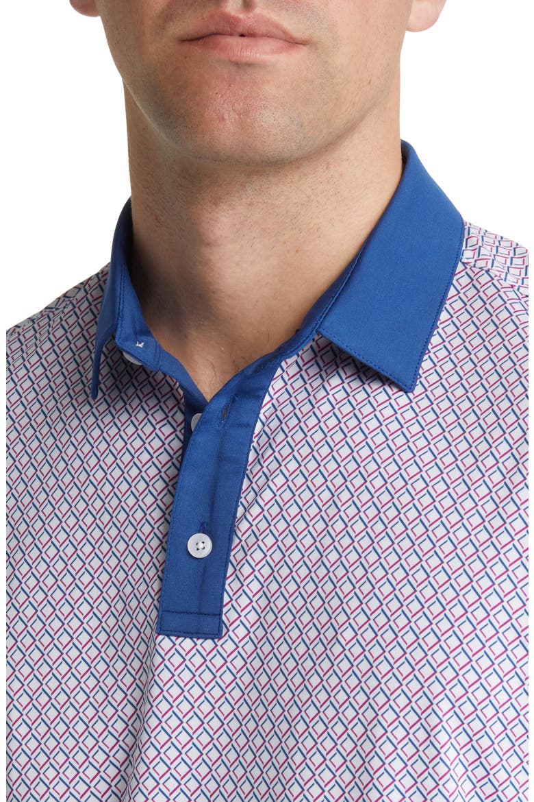 Versa Performance Golf Polo, Alternate, color, PURPLE WINE DIAMOND PRINT