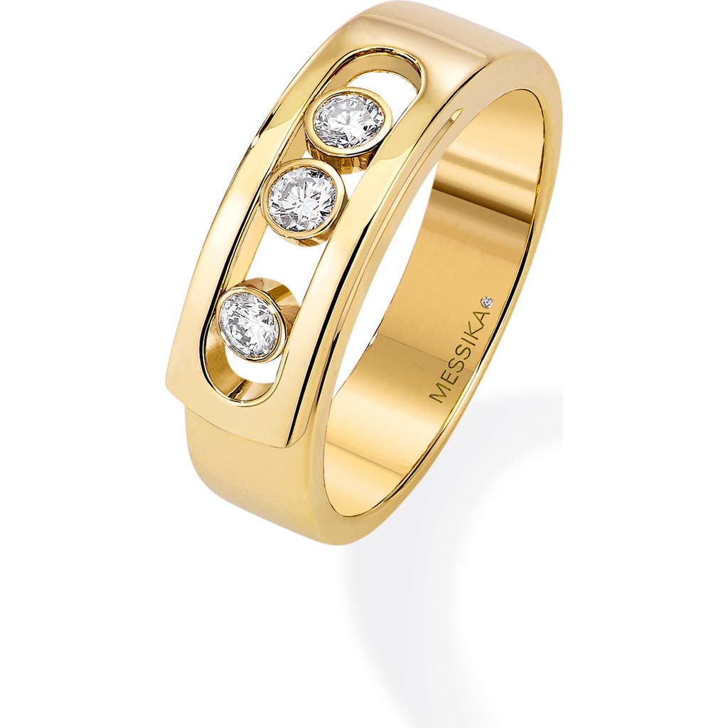 Messika Move Noa Diamond Band Ring In Yellow Gold