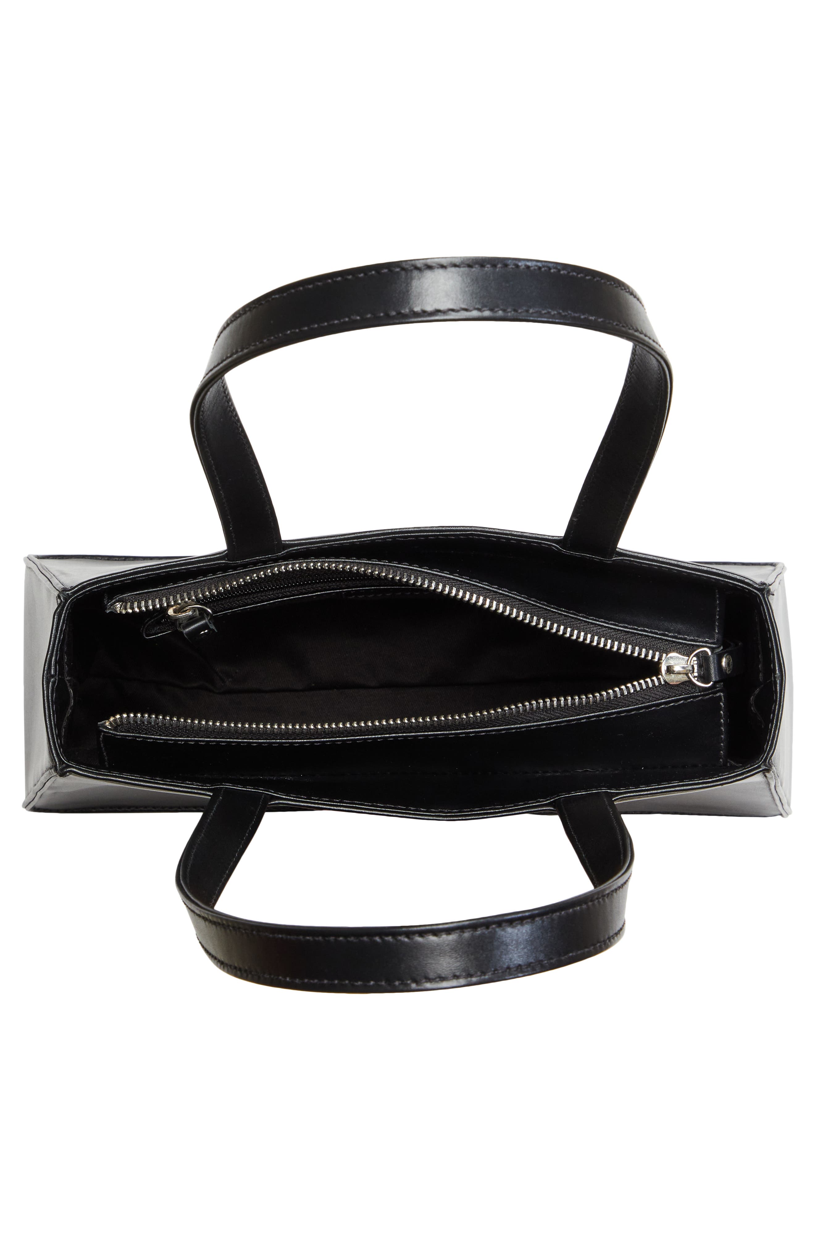 Puppets and Puppets Pumpkin Detail Leather Handbag, Alternate, color, 