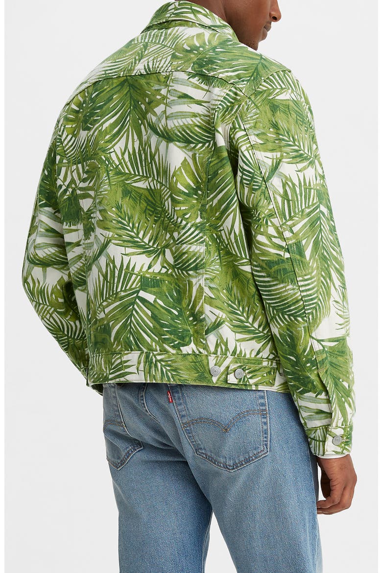 Levi's® Premium Men's Vintage Fit Tropical Print Trucker Jacket, Alternate, color, TROPICAL FERN TRUCKER