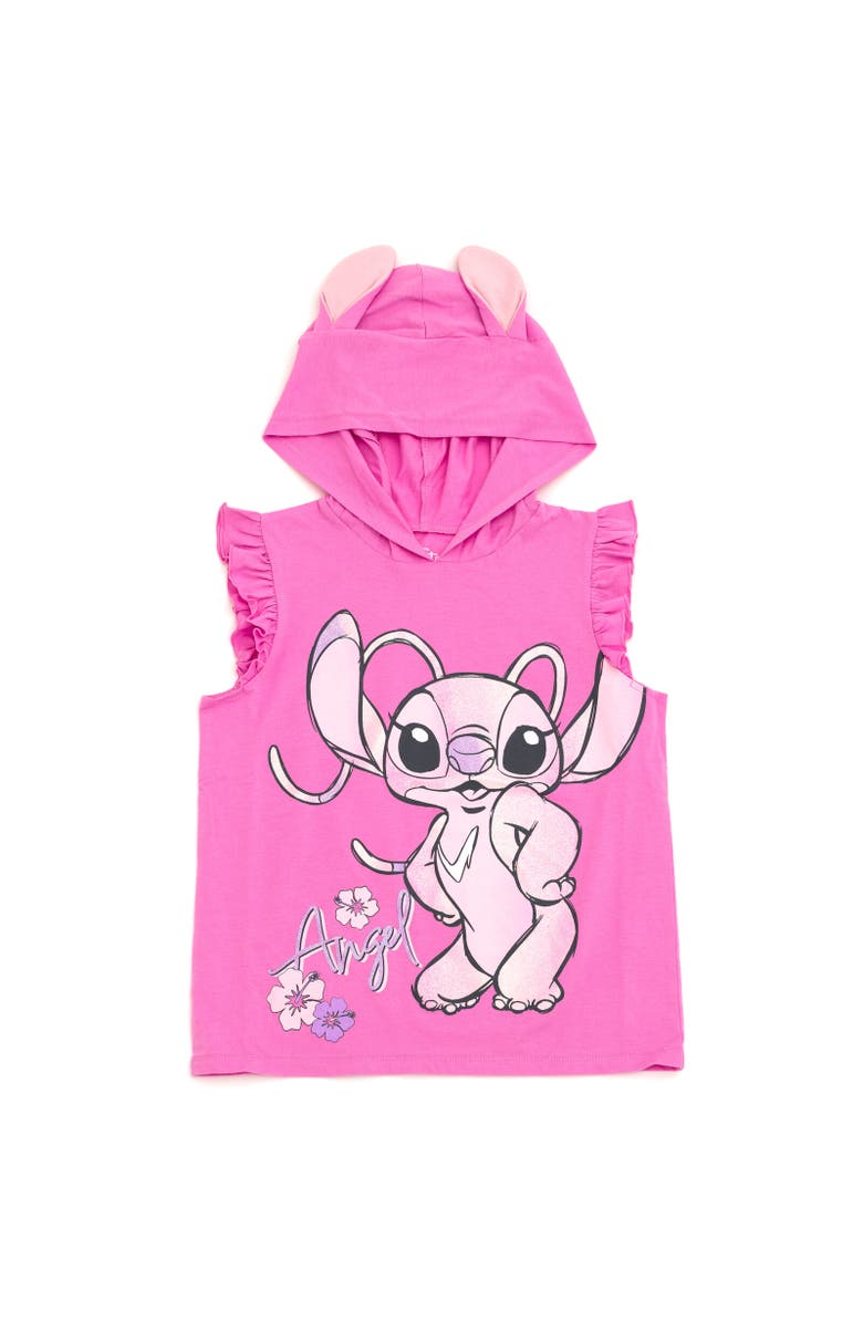 Disney Cosplay Tank Top & Shorts Set, Alternate, color, Angel Pink Pink