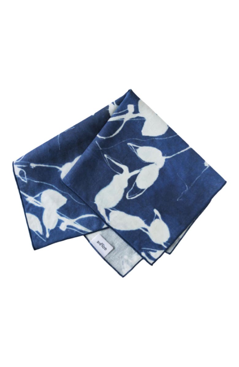 Goldie Home Porto Print in Indigo Napkin Set of 4, Alternate, color, Indigo