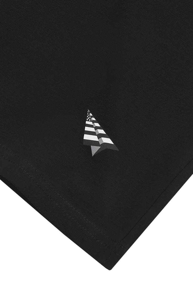 PAPER PLANES 2-Pack Essential Stretch Cotton V-Neck T-Shirts, Alternate, color, Black