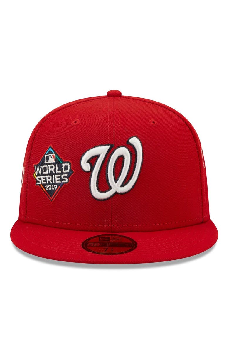 New Era Men's New Era Red Washington Nationals Historic World Series Champions 59FIFTY Fitted Hat, Alternate, color, 