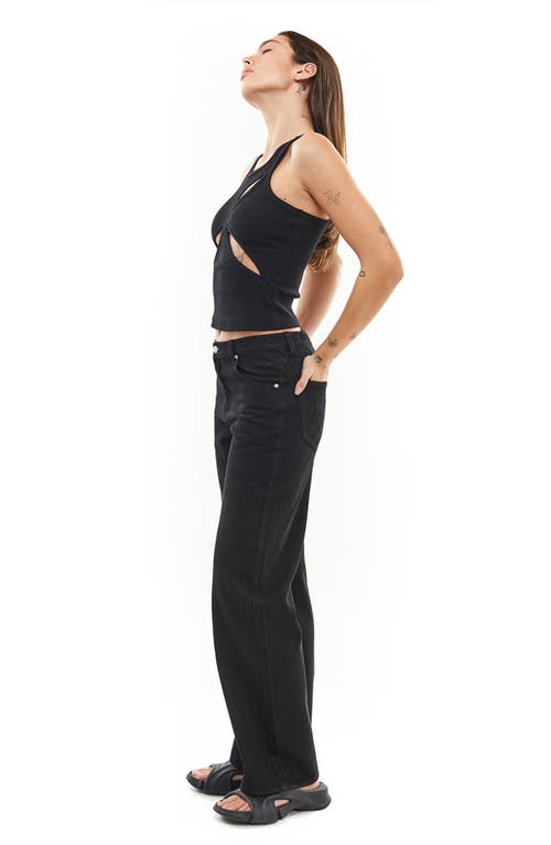 Mother Of All Ariel Rib Top In Black