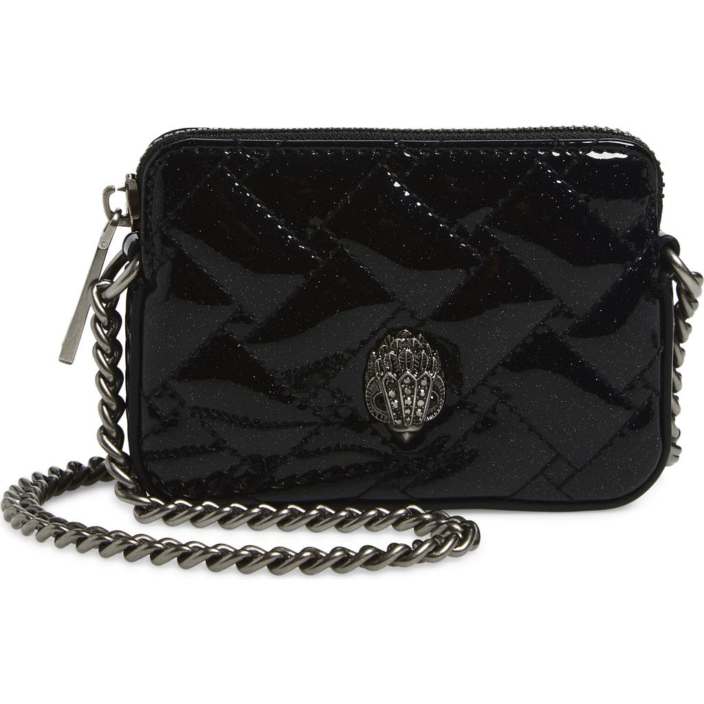 Kurt Geiger Micro Kensington Quilted Camera Bag In Black