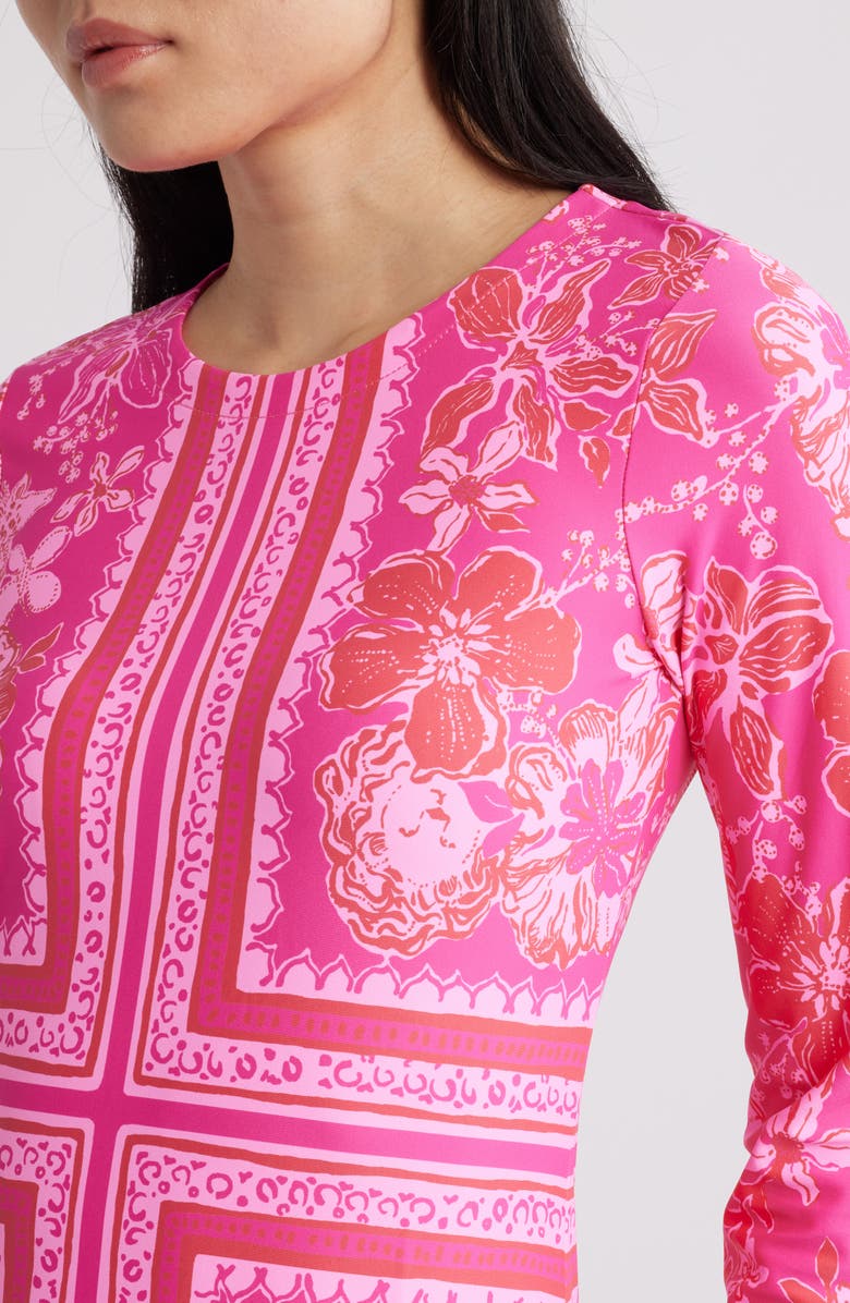 Lilly Pulitzer<sup>®</sup> Zelena UPF 50+ Shift Dress, Alternate, color, Sun Shell Pink Chilly Lilly