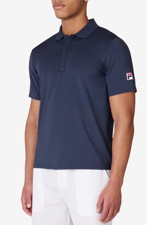 FILA Tennis Essentials Short Sleeve Performance Polo in Navy 