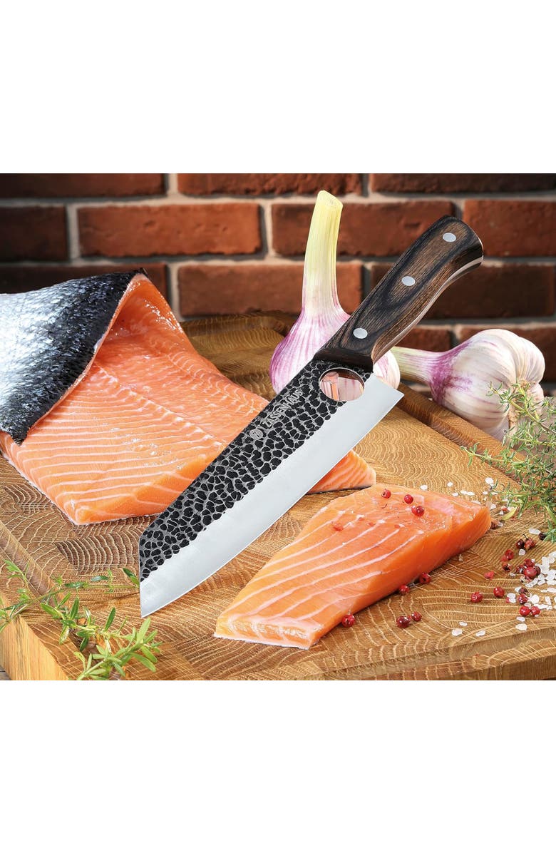 ZASSENHAUS Hunter 12-Inch Chef's Knife with Pakkawood Handle, Alternate, color, Silver