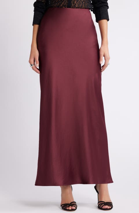 Burgundy Skirt Burgundy Skirt