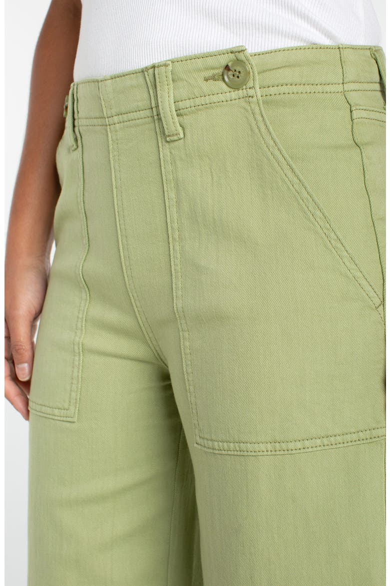 High Waist Crop Wide Leg Utility Pants, Alternate, color, LOTUS