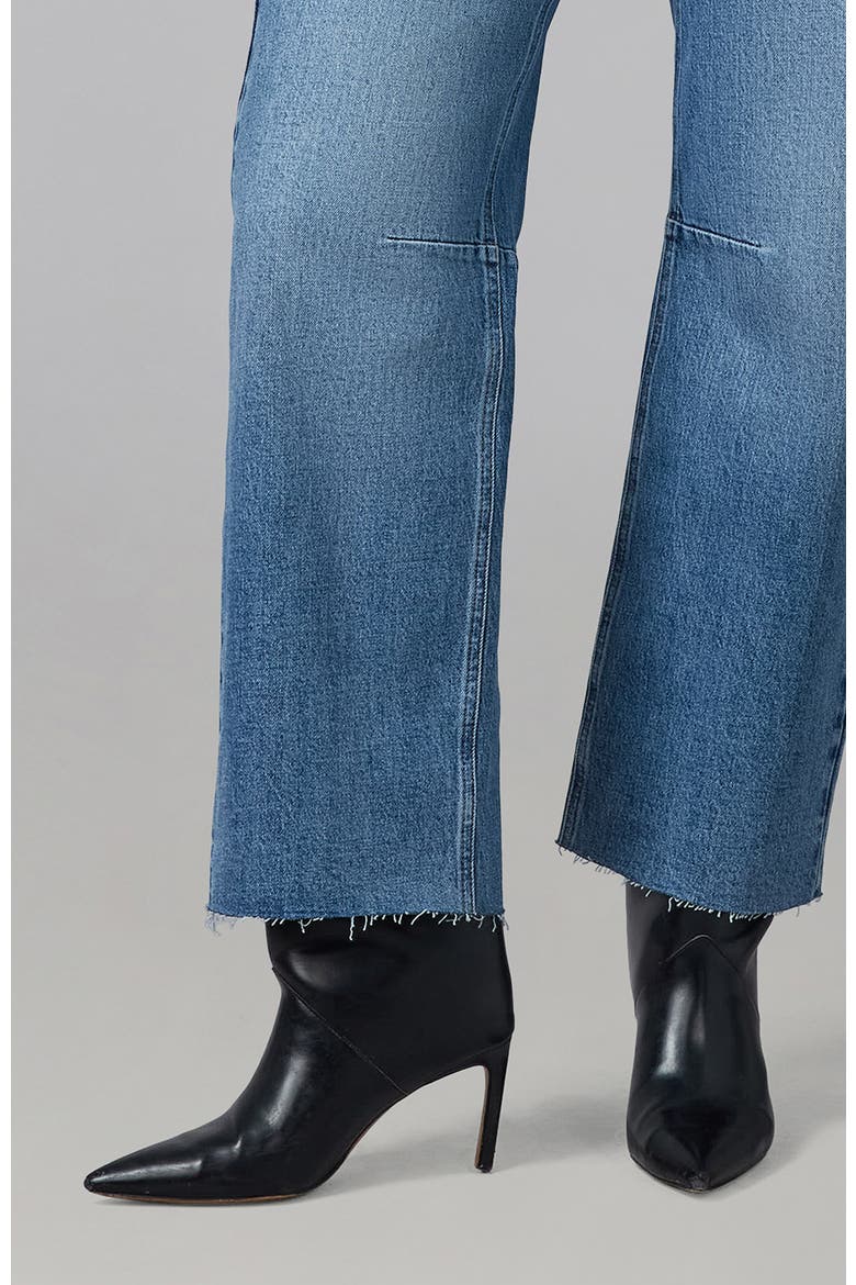Dylan High Rise Barrel Jeans, Alternate, color, Divine Blue