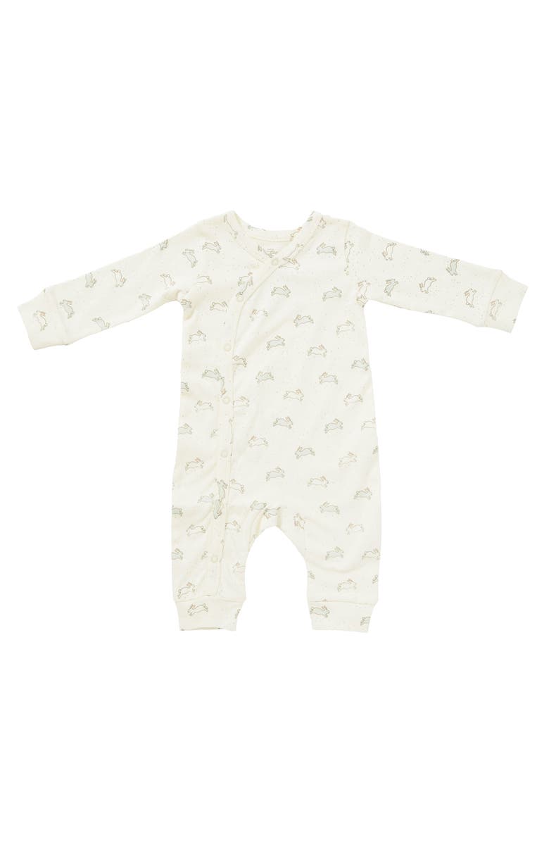Pehr Tiny Bunny Romper, Main, color, 