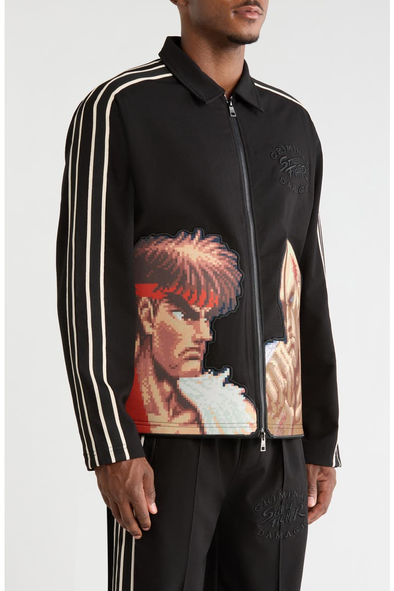 Versus Track Top, Alternate, color, BLACK