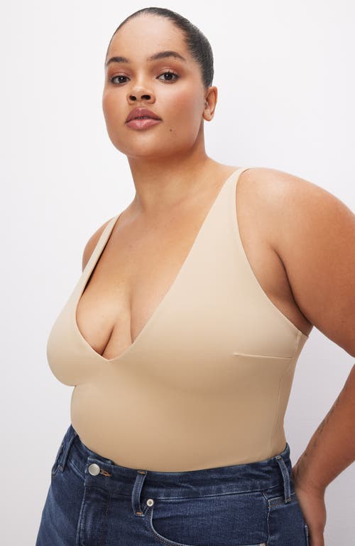 GOOD AMERICAN GOOD AMERICAN PLUNGE NECK SCUBA KNIT BODYSUIT