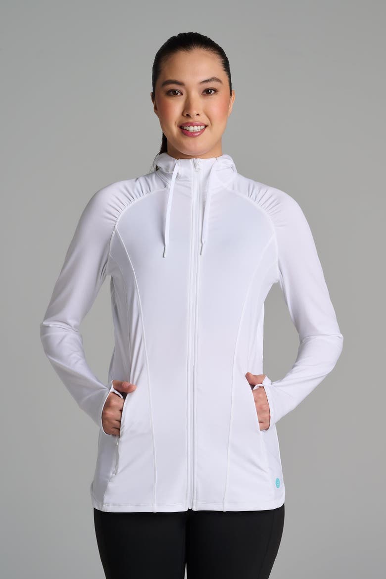 Women's Astir Full-Zip Jacket, UPF 50+ Sun Protection, Alternate, color, White