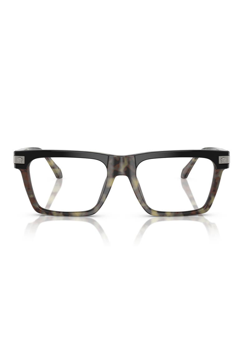 55mm Rectangle Optical Glasses, Main, color, HAVANA