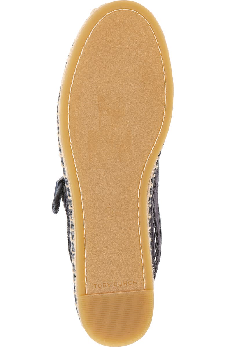 Tory Burch Open Weave Mary Jane Espadrille Flat, Alternate, color, Bluestone